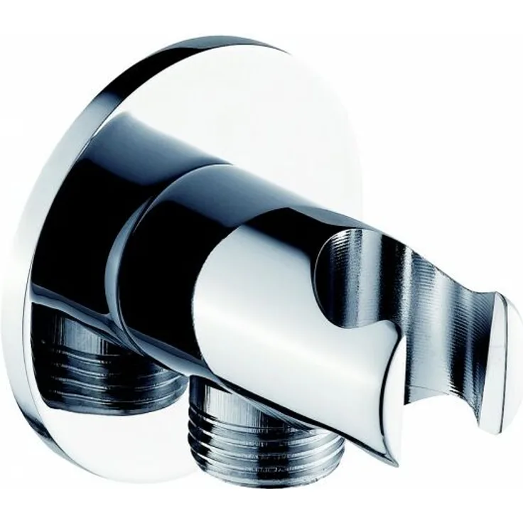 Wandanschlussbogen mit Brausehalter BA003 - rundes Design