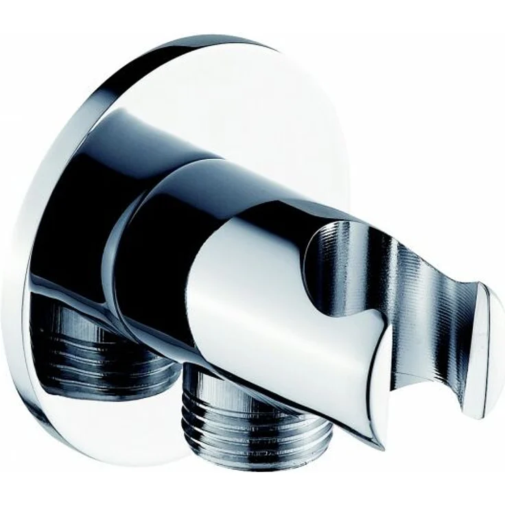 Wandanschlussbogen mit Brausehalter BA003 - rundes Design