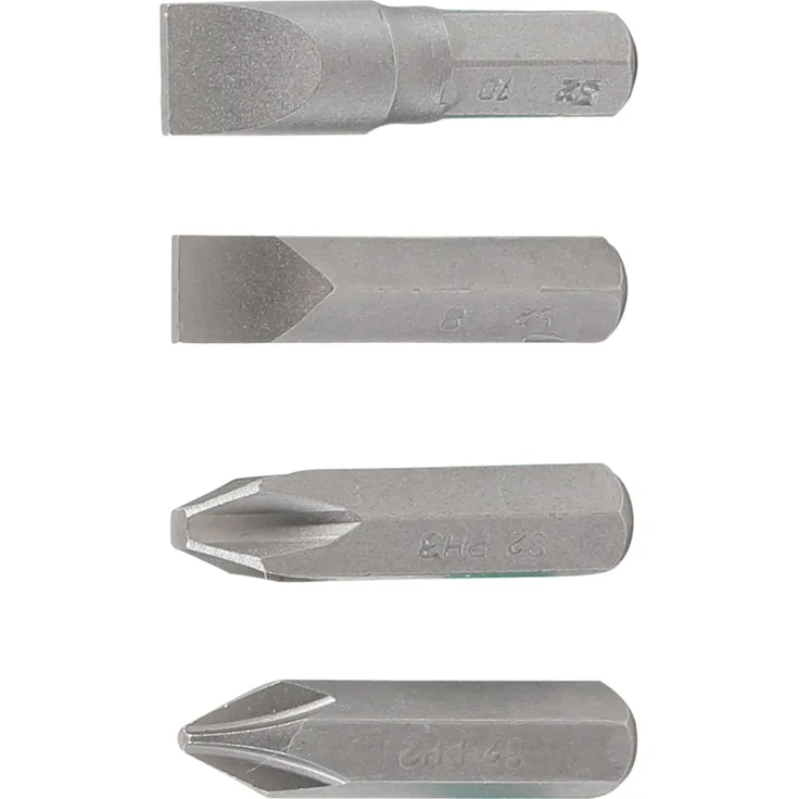 BGS 711 | Hand-Schlagschrauber-Bits | für Art. 710 | 2 Schlitz 8 - 10 mm | 2 Kreuzschlitz PH2 - PH3