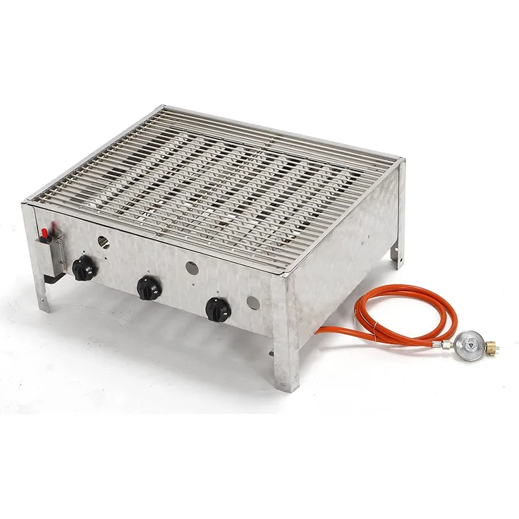 Tepro Gasgrill, Wurstbräter Lexington Typ 1, edelstahl, 55.5 x 69 x 30.5 cm, 3183T1