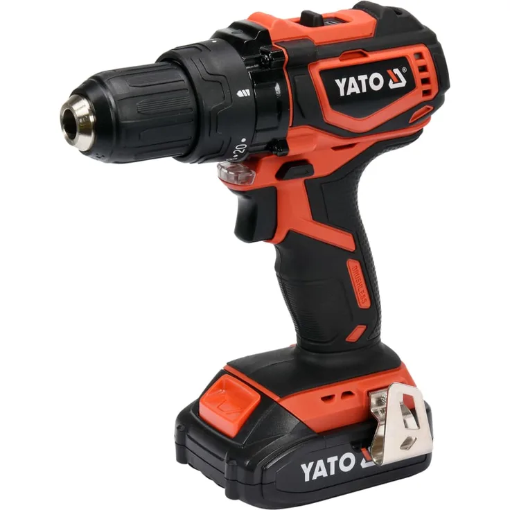 YATO Bürstenloser Bohrschrauber mit 2,0Ah Li-Ion Akku 18V 42Nm