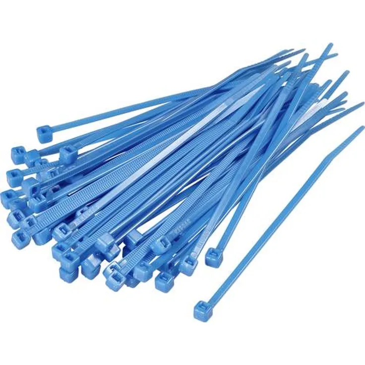 TRU Components 1592805 TC-CV200A203 Kabelbinder 203mm 3.60mm Blau 100St.