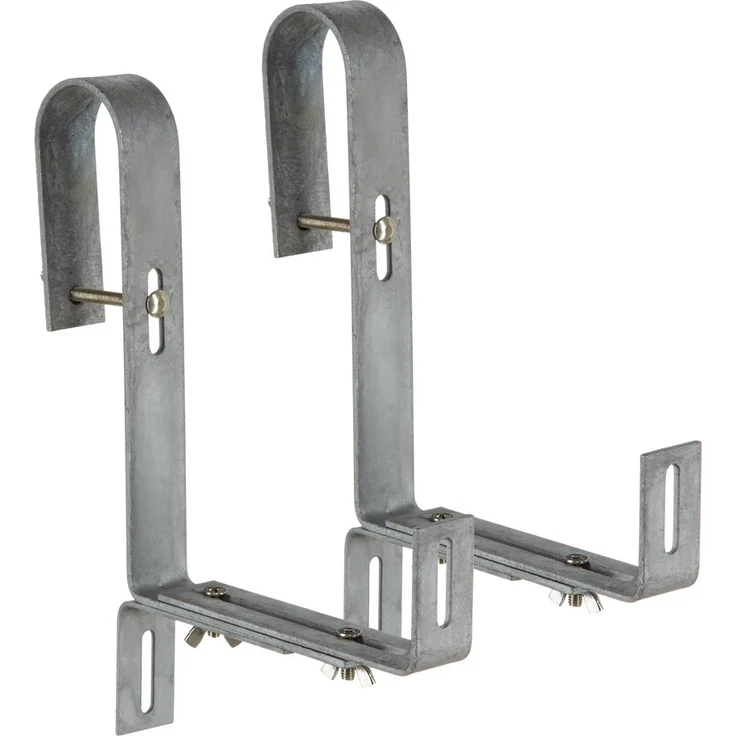 Dehner Blumenkastenhalter für Rohrgeländer, 2 Stück