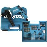 Makita HP1631KX3 Schlagbohrmaschine im Koffer, 710 W inklusive 74tlg. Zubehör-Set