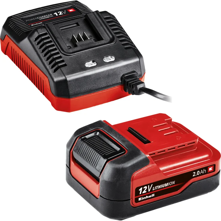 Einhell Akku-Bohrschrauber TE-CD 12-1 X-Li (1x2,0Ah) (Lithium-Ionen, 2-Gang-Getriebe, abnehmbares Bohrfutter, Drehzahl-Elektronik, LED-Beleuchtung, Softgrip, 2,0 Ah-Akku + 45-Min.-Ladegerät) – Bild 7