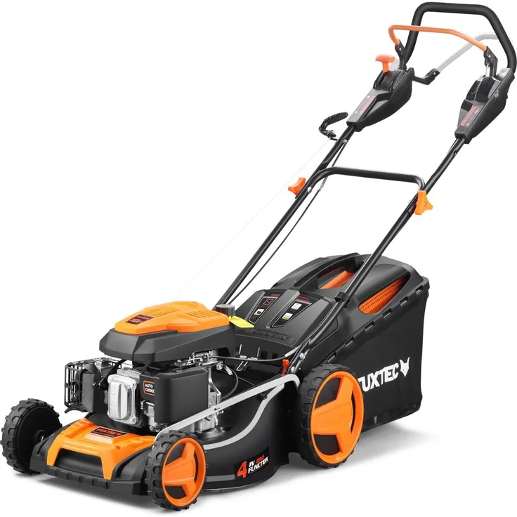 Fuxtec FX-RM5196PRO, 50,1 cm Schnittbreite, Benzin-Rasenmäher, 4400 Watt Leistung, 196 ccm Hubraum, 60 l Fangkorbvolumen
