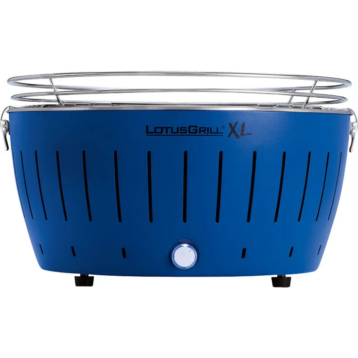 LotusGrill G435 U Blau Holzkohlegrill, 40,5 cm