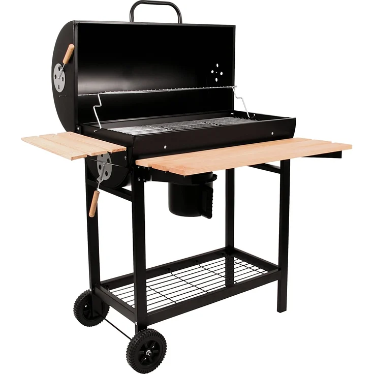BBQ-TORO Holzkohle Grillwagen, Smoker, Holzkohlegrill – Bild 2
