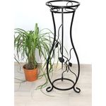 DanDiBo Blumensäule Metall Schwarz 90 cm Blumenständer KW405 Pflanzensäule Pflanzenständer Blumenhocker
