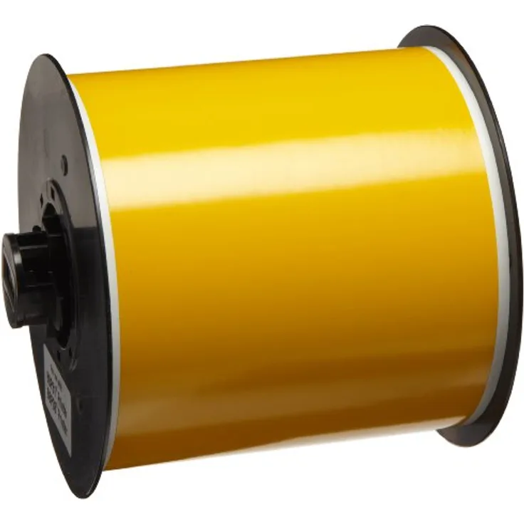 Brady - Vinyl-Klebeband, permanent, für innen,außen - Gelb - Rolle (101,6 mm x 30,5 m) 1 Rolle(n) - für Brady BBP31, BBP31 Sign and Label Maker (142032)