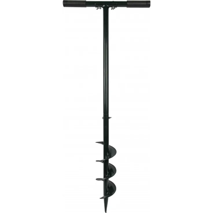 Gravidus Handerdbohrer 95 mm Durchmesser Stahl Kunststoff T-Griff 100 cm lang Erdbohrer