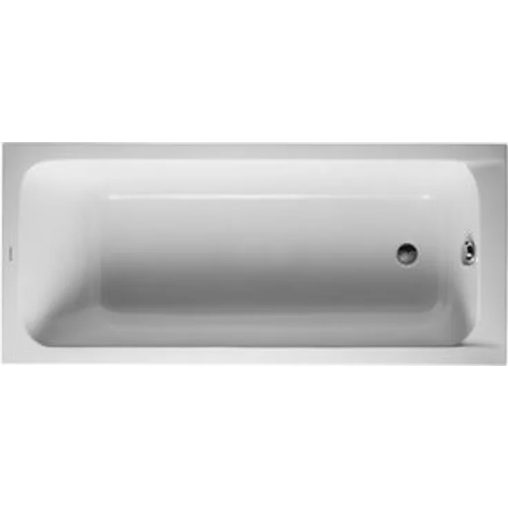 Duravit D-CODE Rechteck-Badewanne 1 Rückenschräge, weiß 1700 x 700 mm (700098000000000)