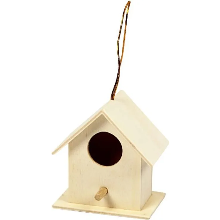 Vogelhaus, 6x6 cm, Pappel, 1 Stck.