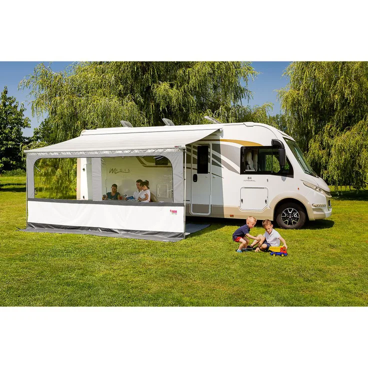 Fiamma Blocker Pro 260 Van Markisenvorderwand mit Fenster transparent