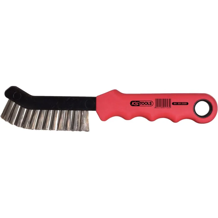 KS Tools 201.2320 Stahldraht-Bremssattel-Drahtbürste 2-reihig