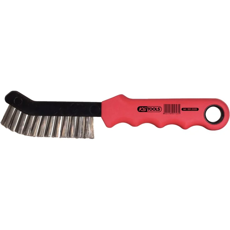 KS Tools 201.2320 Stahldraht-Bremssattel-Drahtbürste 2-reihig