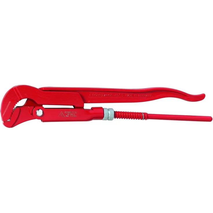 Rennsteig Eckrohrzange (Wasserpumpenzange, Rohrzange), 420 mm, 1 1-2'' ? CV-Stahl vergütet, Verzahnung gehärtet - 1310152
