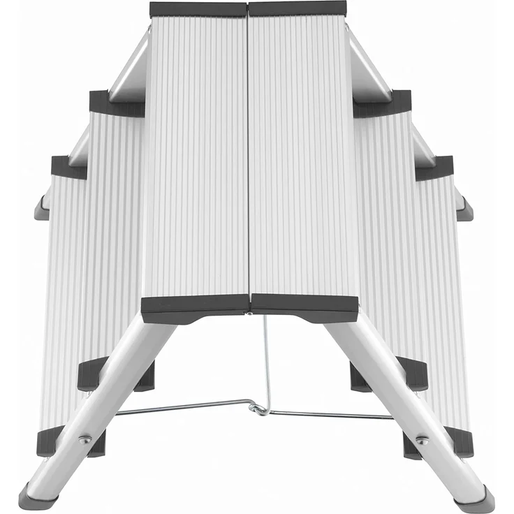 Hailo D60 StandardLine, Aluminium-Trittleiter, 2x3 Stufen – Bild 2