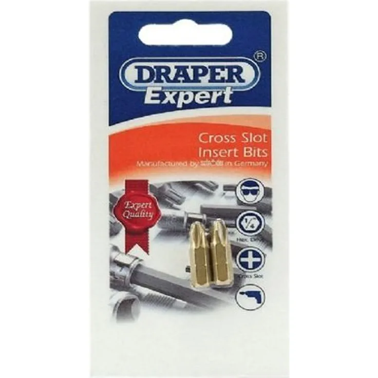 Draper 20907 Sechskant-Bits 4 mm x 1-4 Zoll x 25 mm 10 Stück