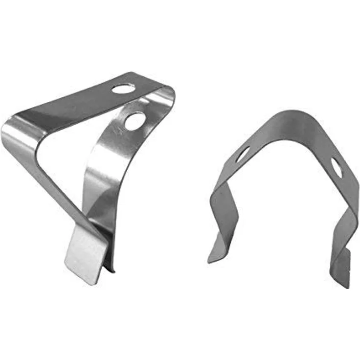 TFA Dostmann Clips für Grill-Bratenthermometer, zur Befestigung des Temperaturfühlers, aus Edelstahl