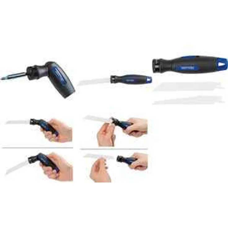 Heytec 5081613 Multifunktion Handsäge, 3-tlg, blau