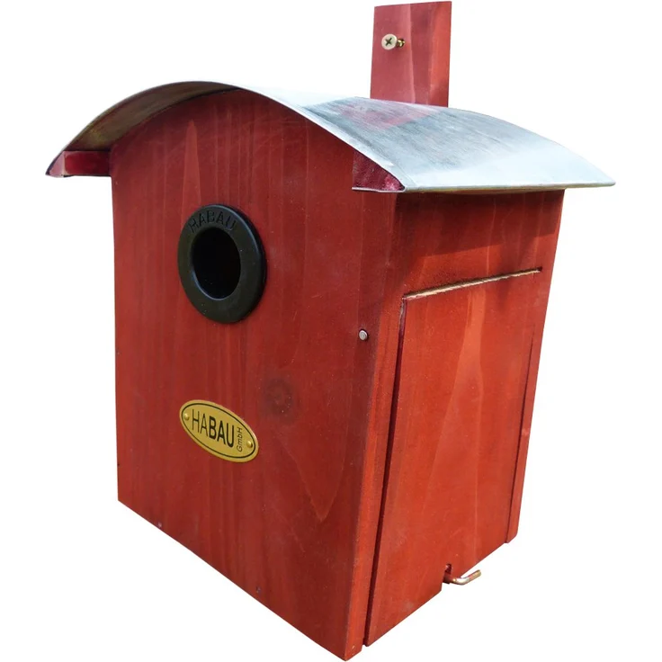 Habau 2964 Nistkasten Runddach, rot – Bild 1