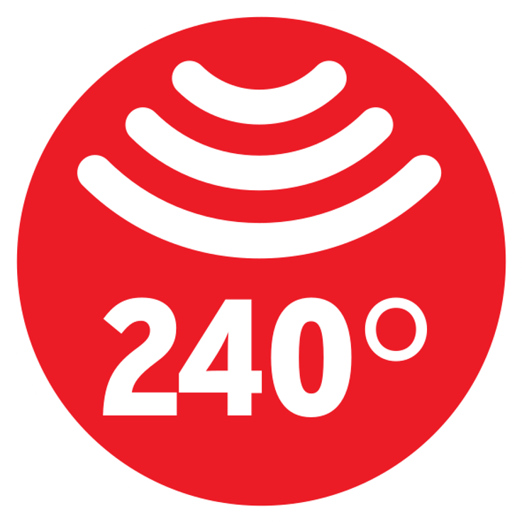 Brennenstuhl Bewegungsmelder Infrarot - Bewegungssensor für Außen und Innen - IP 44 (240° Erfassungswinkel und 12m Reichweite) anthrazit – Bild 2