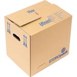 Storopack 40 Umzugskartons, 56 Liter, 2-wellig, besonders stabil, doppelter Boden, 440x335x380mm