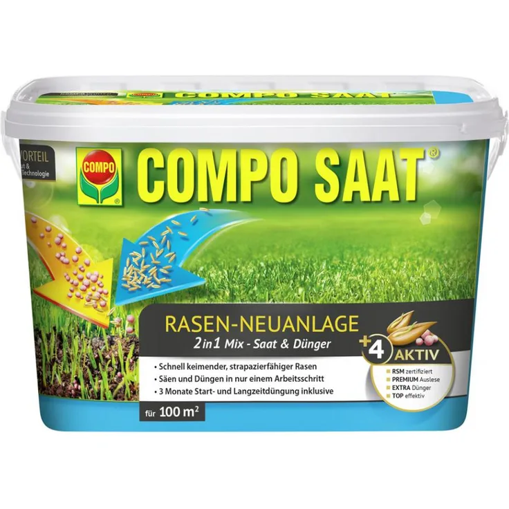 COMPO Rasen-Neuanlage-Mix, 2,2 kg für 100 qm