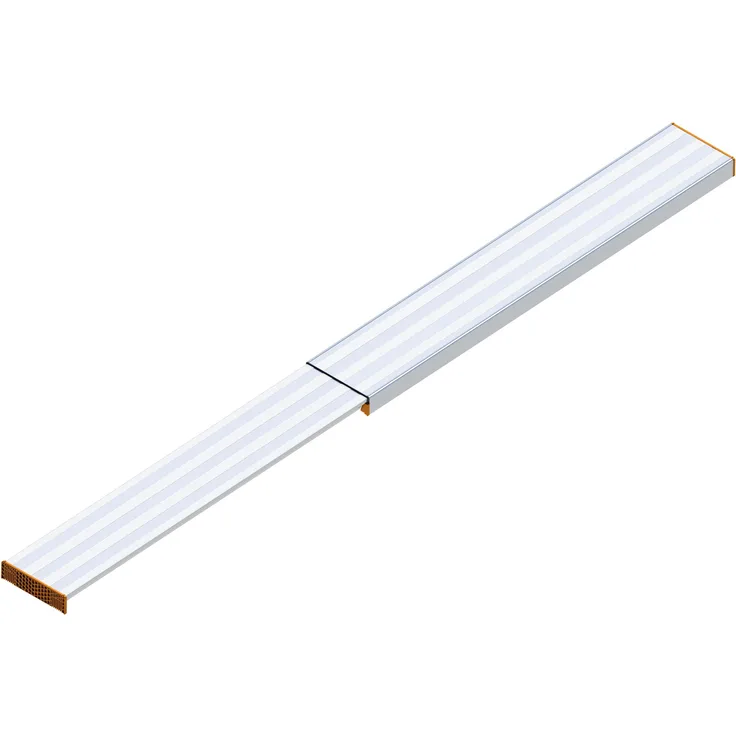Layher 1351350 Alu-Telesteg ausziehbar auf max. Länge 3.50 m, belastbar bis 150 kg