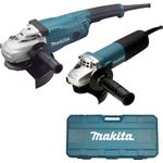 Makita DK0052G Winkelschleifer-Set 230 - 125 mm 2200 Watt 6600 U/min 5,8 kg Softgriff