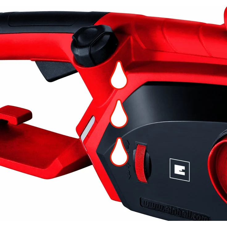 Einhell Elektro Kettensäge GH-EC 1835 - 1800 Watt, 325 mm Schnittlänge, Oregon Kette und Qualitätsschwert, Rückschlagschutz und Kettenfangbolzen – Bild 5