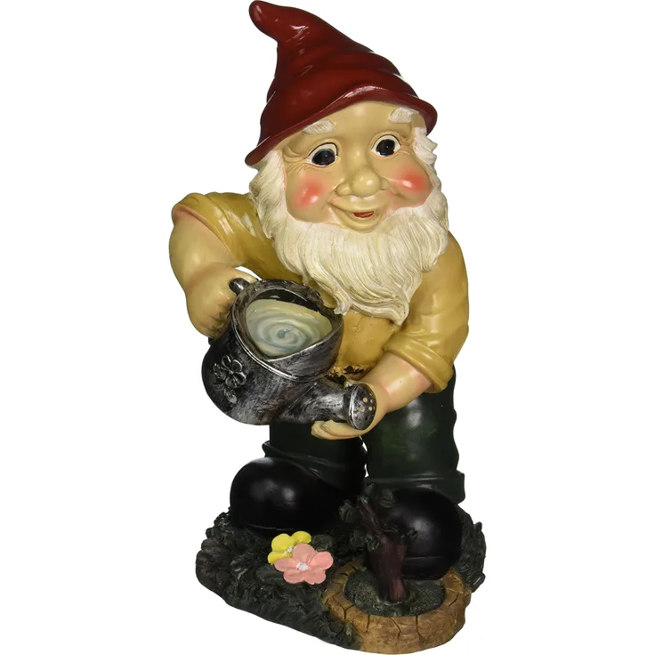 Design Toscano Gulliver und Mushroonie, Gartenzwergstatuen