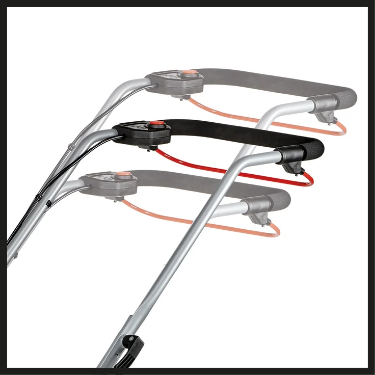 Einhell Akku-Rasenmäher GE-CM 18-33 Li - 1x4,0 Ah - Power X-Change - Li-Ion, bis 200 m², 33 cm Schnittbreite, 5x zentrale Schnitthöhenverstellung, 30 L Behältervolumen, inkl. 4,0 Ah PXC-Akku + Ladegerät – Bild 4
