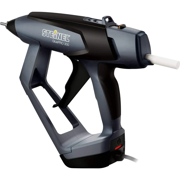 Steinel 035280 Profi-Klebepistole GluePRO 300, elektronisch geregelte Heißklebepistole, Klebemenge einstellbar, wechselbare Düsen, Aufhängemöglichkeit – Bild 1