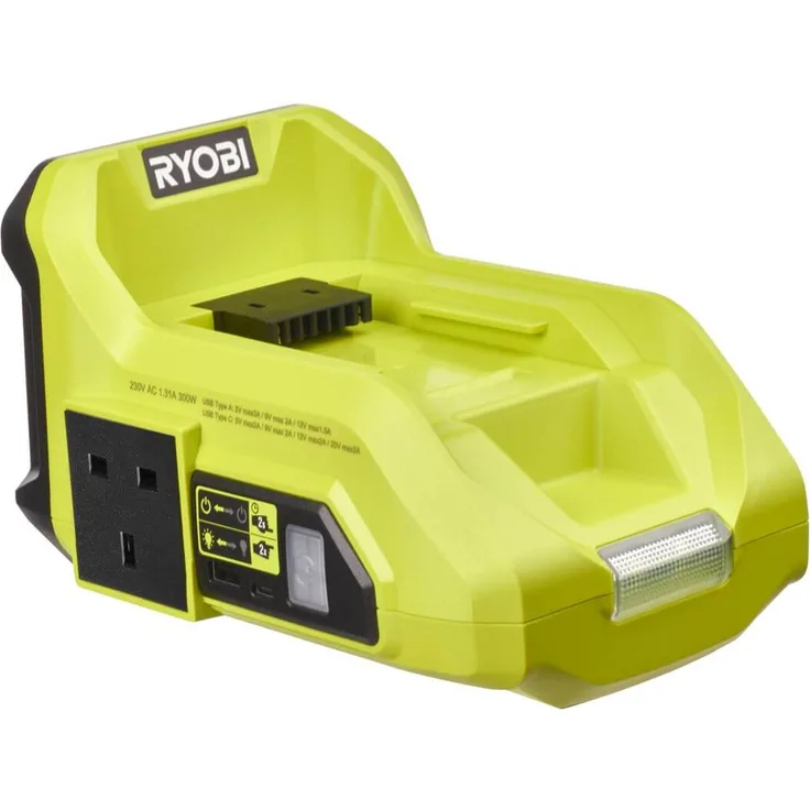 Ryobi Akku Wechselrichter ONEund 36 V, USB- und AC-Anschluss, mobile Stromquelle,... - RYOBI