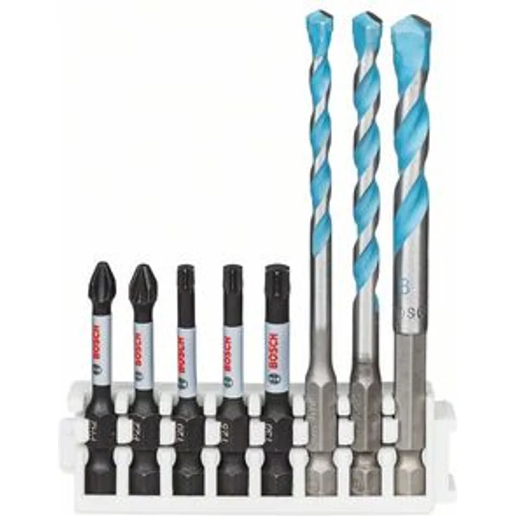 Bosch 2608577144 Schrauberbit HEX-9 Multi-Construction 8 Stück – Bild 1