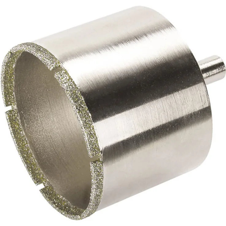 Wolfcraft 5930000 1 Diamant-Lochsäge Ceramic mit Schwamm, 10 mm Schaft Ø 65 - Preisvergleich