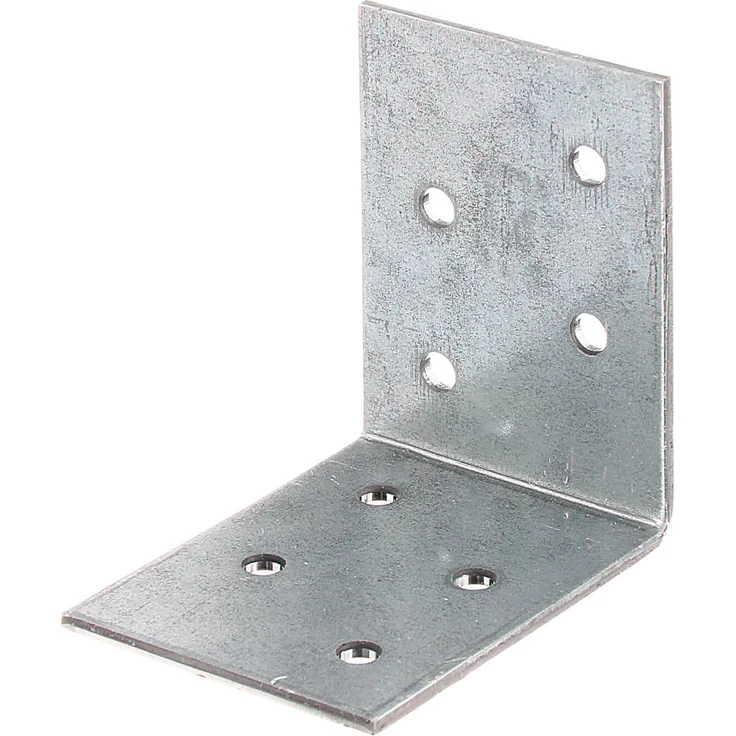 GAH Alberts Winkelverbinder 50x50x40, verzinkt, Lochplatten-Winkel, Stärke 2 mm, 8 Lö...