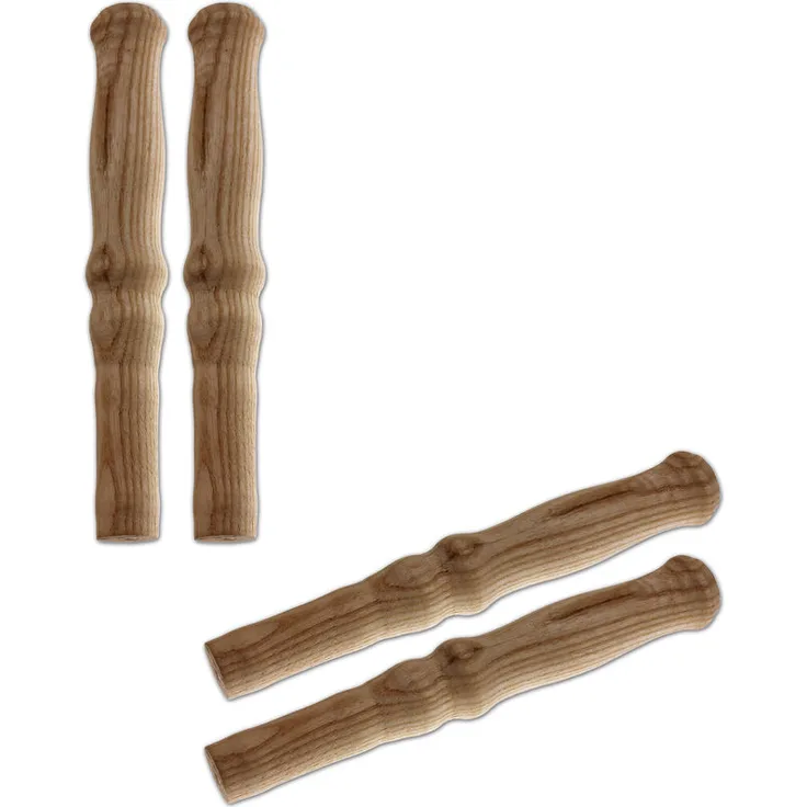 4x Schubkarren Universal Holzgriffe Karrengriff Schiebkarre Schubkarrengriffe Griffe