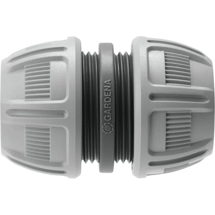 GARDENA Reparator-Satz 13 mm (1-2 Zoll) und 15 mm (5-8 Zoll): Schlauchreparatur einfach ohne Werkzeug, Power Grip, speziell geformte Klemmmutter (18280-20) Bewässerungszubehör – Bild 1