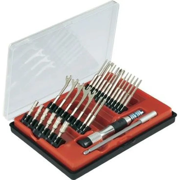 Donau Elektronik WZS27 27tlg. Präzisions-Schraubendreher-Set, Mehrfarbig