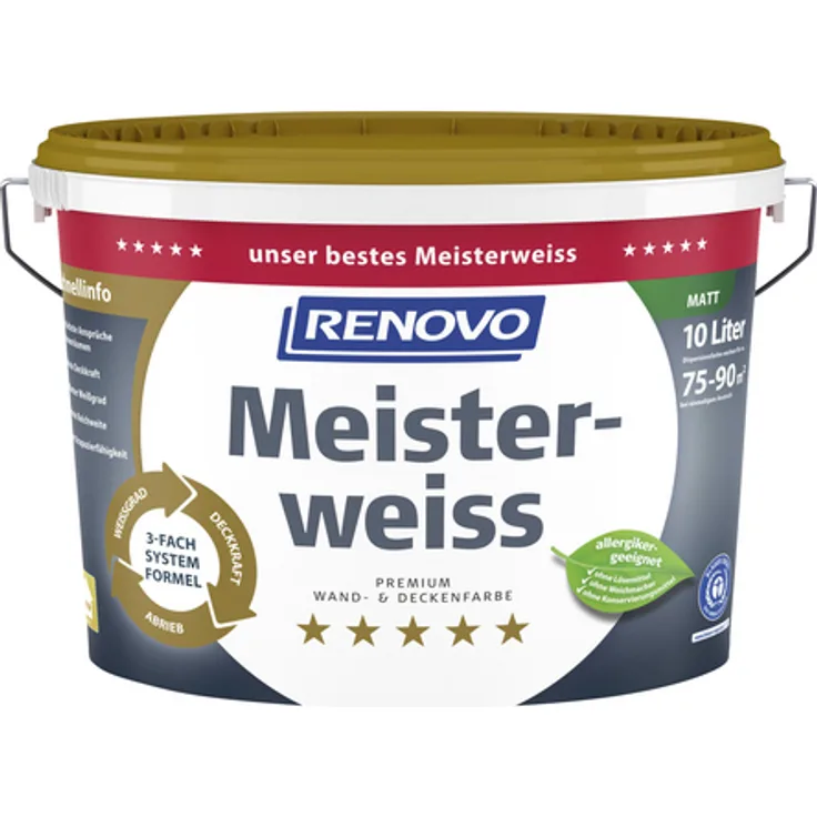Renovo - Innenfarbe Meisterweiss, matt - weiß