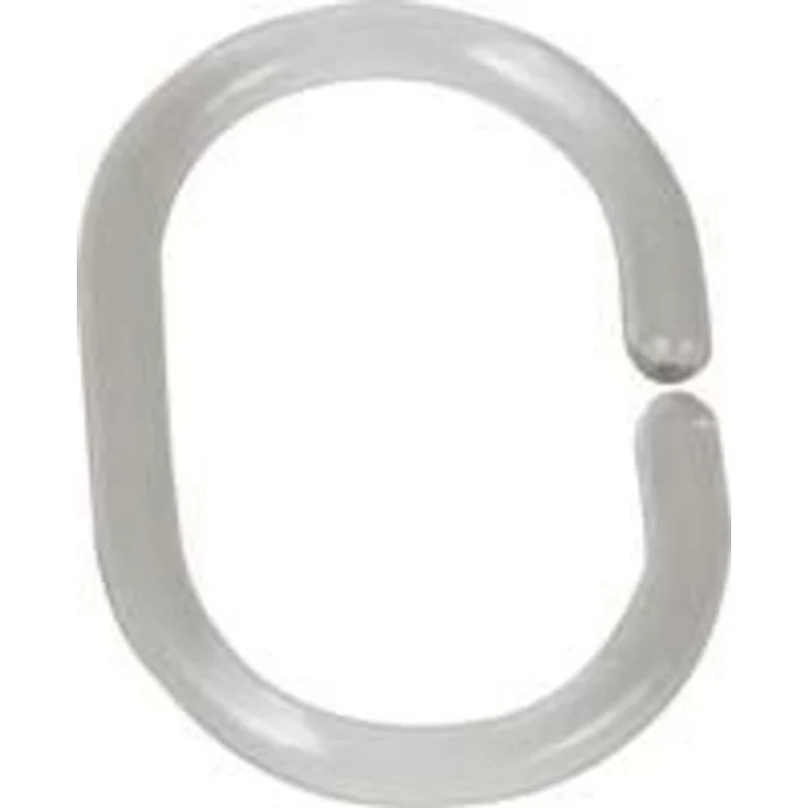 Duschvorhang-Ringe transparent, 12-er Set – Bild 1