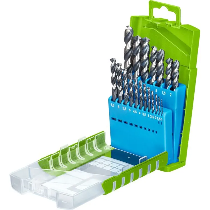 kwb Akku-Top Metallbohrer-Satz HI-NOX, HSS – Bohrer-Set, 19-teilig