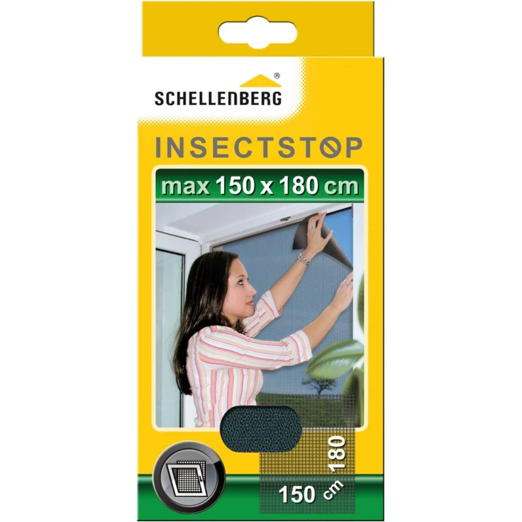 Schellenberg Insektenschutz Gitter 150 x 180 cm, anthrazit – Bild 1