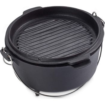 ECHTWERK Dutch Oven, Feuertopf - Schmortopf Small aus Gusseisen und le ...