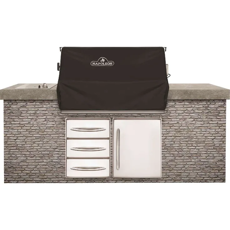 Napoleon 61666 Grillabdeckung, für Gasgrill, 29 x 26,5 x 6 cm, wetterfest, PVC
