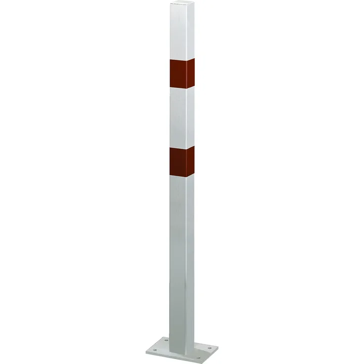 GAH Absperrpfosten Standard SK, ohne Ã–se, Weiß, 2R, zum Aufschrauben, 70x70 |... - GAH Alberts