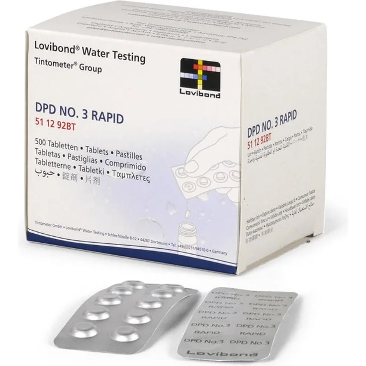 Lovibond DPD 3 Rapid Tabletten 500 Tabletten (50 Streifen)
